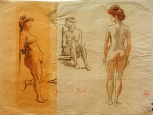 Tre studi di nudo